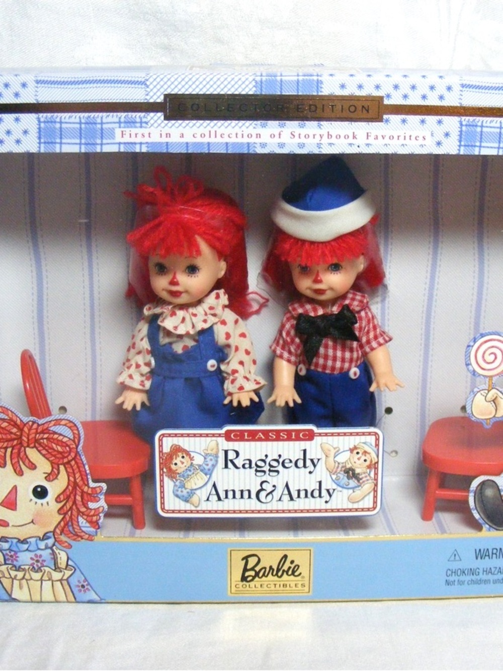 Barbie Kelly & Tommy Raggedy Ann & Andy Collector Edition 1999 Mattel Storybook